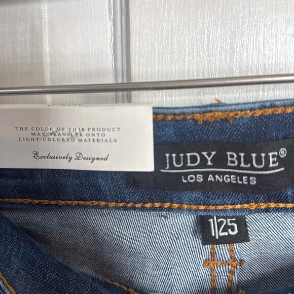 Judy Blue High Waist Cool Denim Control Top Flare New with Tag W1050 Sz 1/25 - Picture 5 of 10